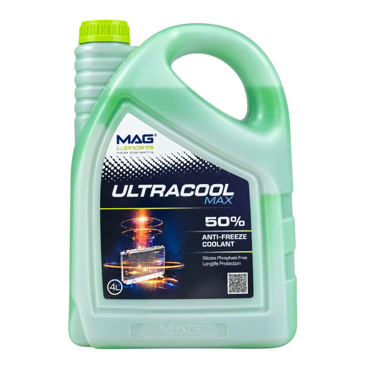 MAG Ultracool Max 50% anti-freeze coolant green 4L – front