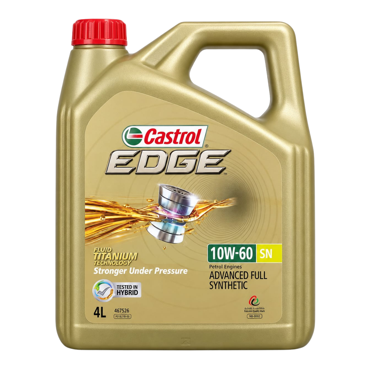 Castrol EDGE 10W-60 full synthetic engine oil 4L – front