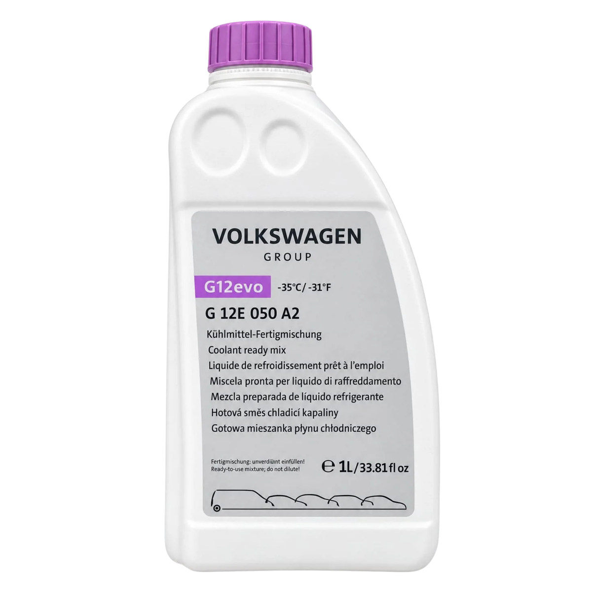 Volkswagen G12evo coolant ready mix 1L G 12E 050 A2 – front